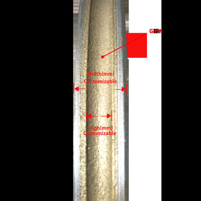 شکل V D175 * 4MM چرخ تراش الماس برای پولیش سریع لبه شیشه ای