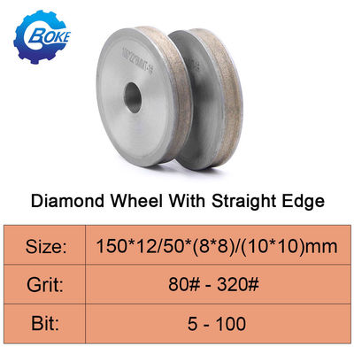 بوک عمده فروشی 150mm 6in الماس شکل V آسیاب فلک الماس شیشه چرخ بیول