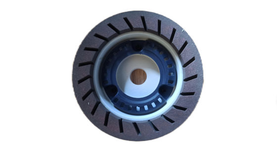 120# - 240# سفید قهوه ای سختی بالا دوام چرخ رزین 12mm سوراخ داخلی کمتر از 2800RPM