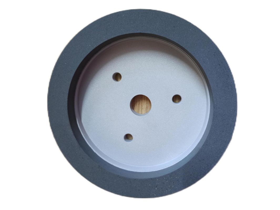 چرخ پولیش رزین / چرخ خرد کننده رزین 150mm سفید قهوه ای 120-240 Grit برای ماشین دو لبه